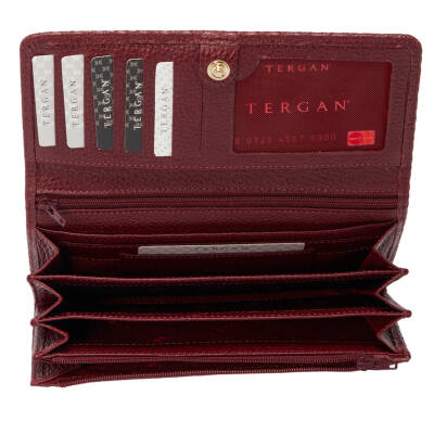 Bordo Deri Kadın Cüzdan - S1CB00005787-M71 - 3