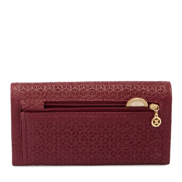 Bordo Deri Kadın Cüzdan - S1CB00005787-M71 - 4