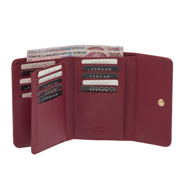 Bordo Deri Kadın Cüzdan - S1CB00005788-K16 - 2