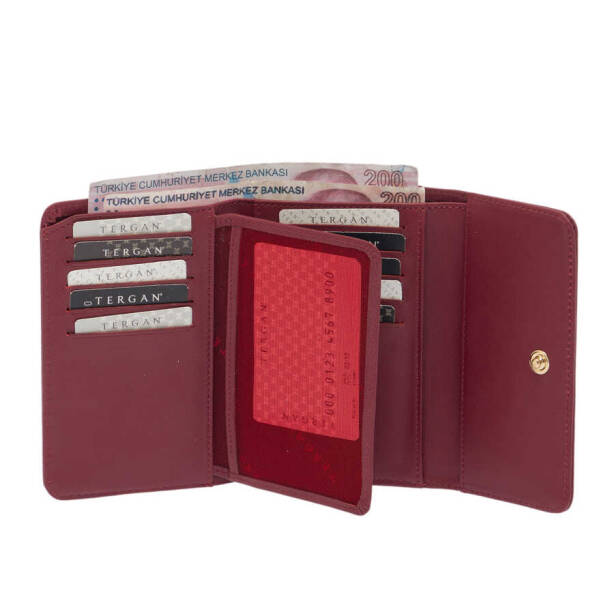Bordo Deri Kadın Cüzdan - S1CB00005788-K16 - 3