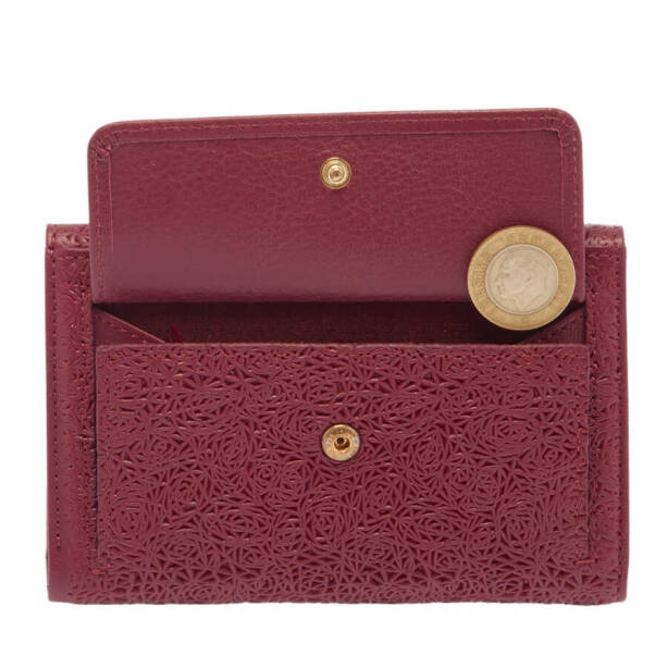 Bordo Deri Kadın Cüzdan - S1CB00005788-K16 - 4