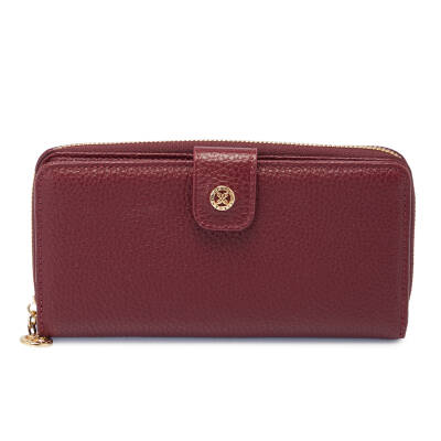 Bordo Deri Kadın Cüzdan - S1CB00005789-M71 - 2