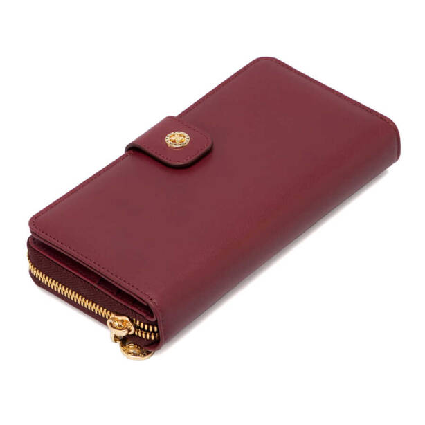Bordo Hakiki Deri Kadın Cüzdan - S1CB00005789-X31 