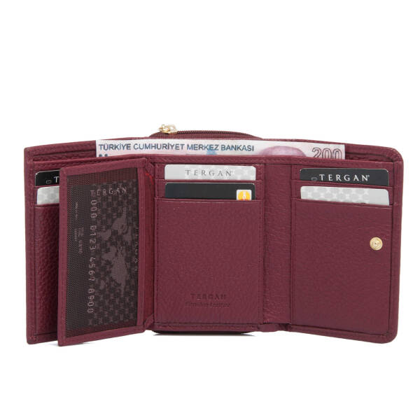 Bordo Deri Kadın Cüzdan - S1CB00005798-M71 - 3