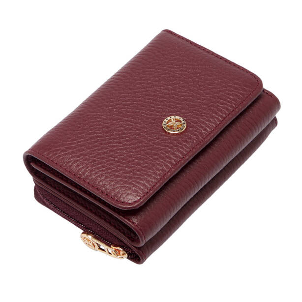 Bordo Hakiki Deri Kadın Cüzdan - S1CB00005798-M71 