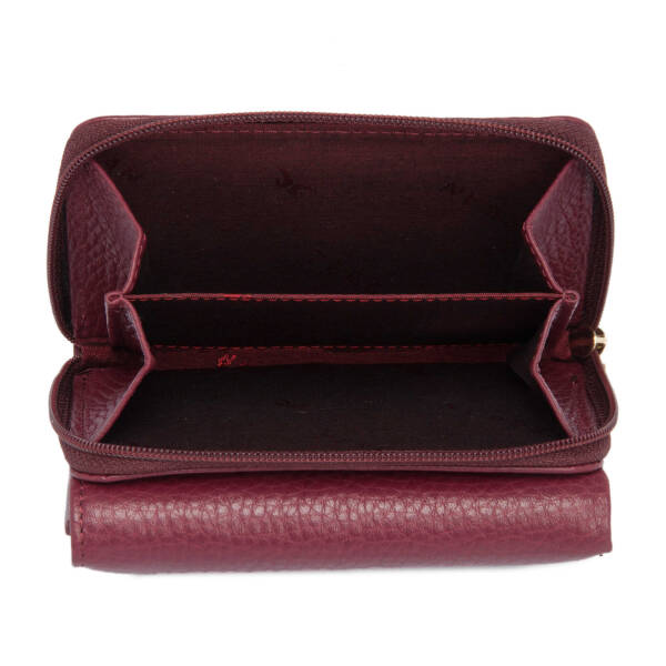 Bordo Hakiki Deri Kadın Cüzdan - S1CB00005798-M71 - 4