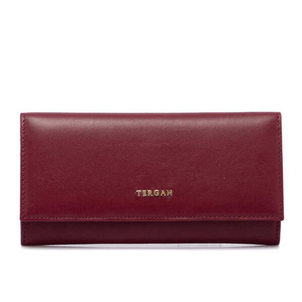 Bordo Hakiki Deri Kadın Cüzdan - S1CB00005807-K16 - 2