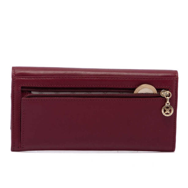 Bordo Hakiki Deri Kadın Cüzdan - S1CB00005807-K16 - Tergan