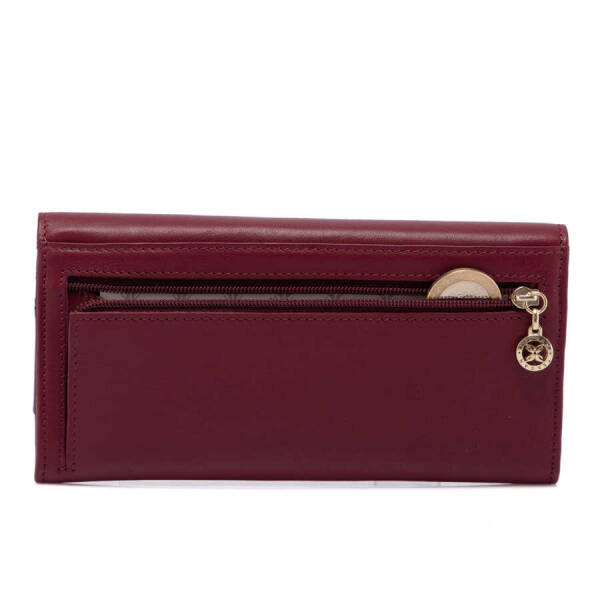 Bordo Hakiki Deri Kadın Cüzdan - S1CB00005807-K16 - 4