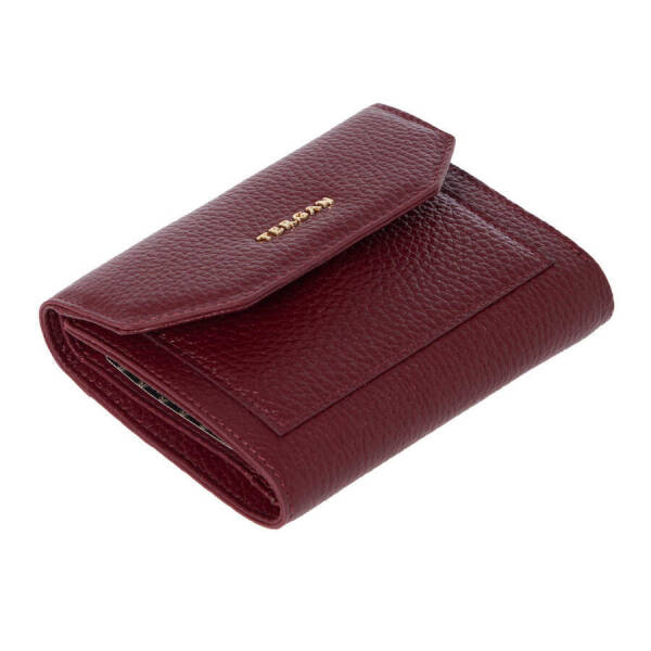 Bordo Hakiki Deri Kadın Cüzdan - S1CB00005809-M71 - 1