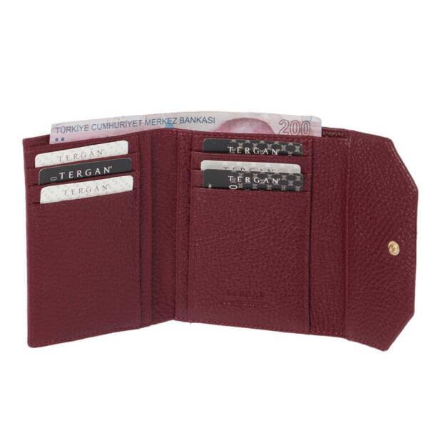 Bordo Hakiki Deri Kadın Cüzdan - S1CB00005809-M71 - 3