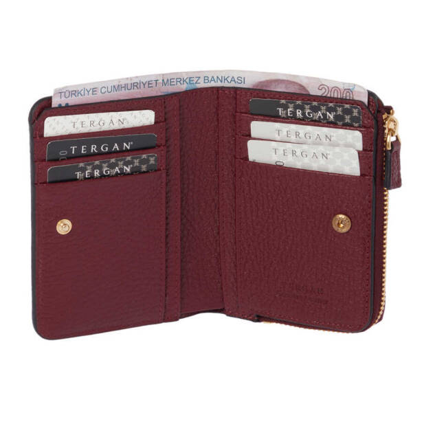 Bordo Deri Kadın Cüzdan - S1CB00005812-M71 - 2