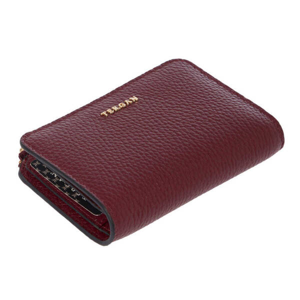 Bordo Hakiki Deri Kadın Cüzdan - S1CB00005812-M71 - 1