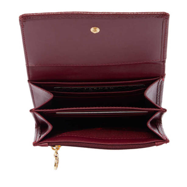 Bordo Deri Kadın Cüzdan - S1CB00005815-D8M - 3