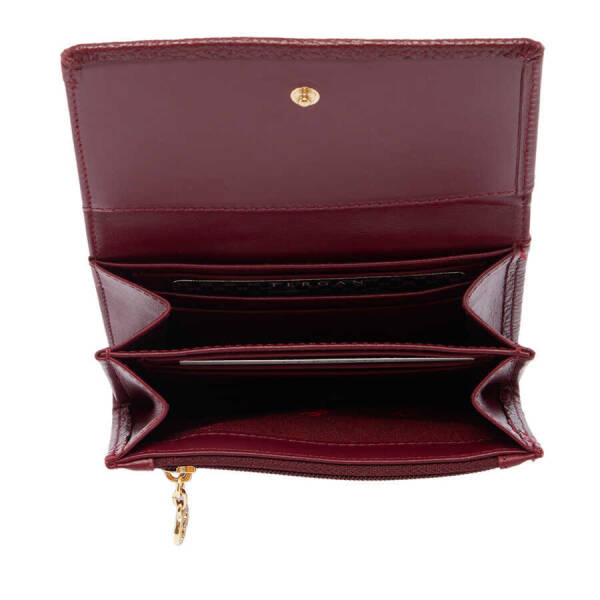 Bordo Deri Kadın Cüzdan - S1CB00005815-D8M - 3