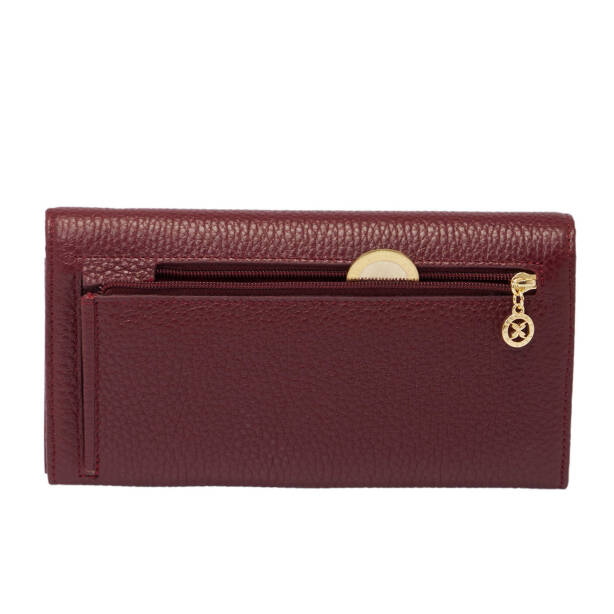 Bordo Deri Kadın Cüzdan - S1CB00005818-M71 - 4