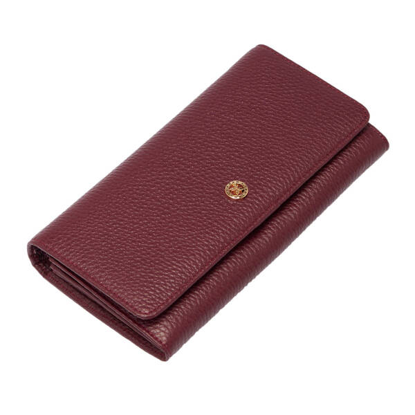 Bordo Hakiki Deri Kadın Cüzdan - S1CB00005818-M71 - 1