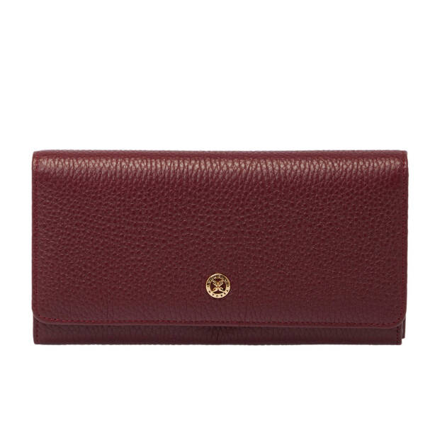 Bordo Hakiki Deri Kadın Cüzdan - S1CB00005818-M71 - 2
