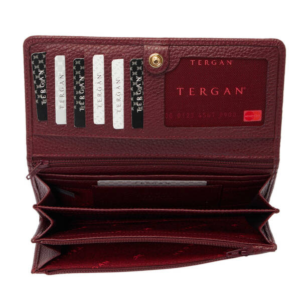 Bordo Hakiki Deri Kadın Cüzdan - S1CB00005818-M71 - 3