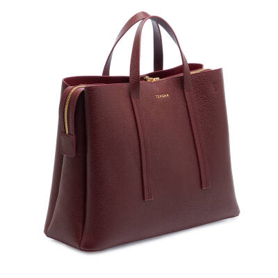 Bordo Deri Kadın El Çantası - S25Y1BC80291-M71 - 2