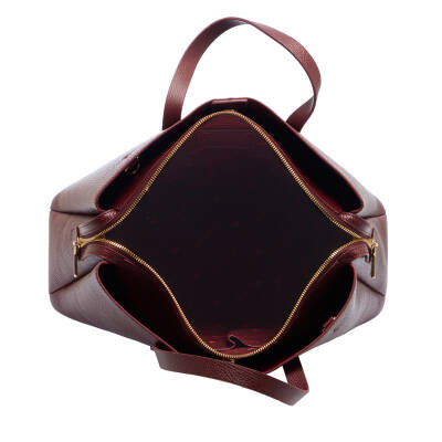 Bordo Deri Kadın El Çantası - S25Y1BC80291-M71 - 4