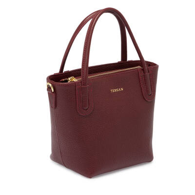 Bordo Deri Kadın El Çantası - S25Y1BC80360-M71 - 2