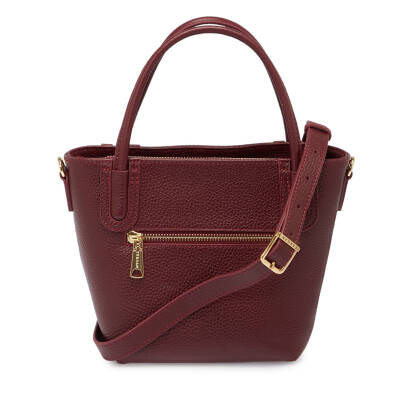 Bordo Deri Kadın El Çantası - S25Y1BC80360-M71 - 3