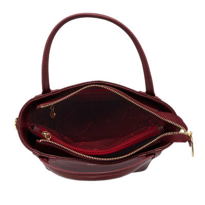 Bordo Deri Kadın El Çantası - S25Y1BC80360-M71 - 4