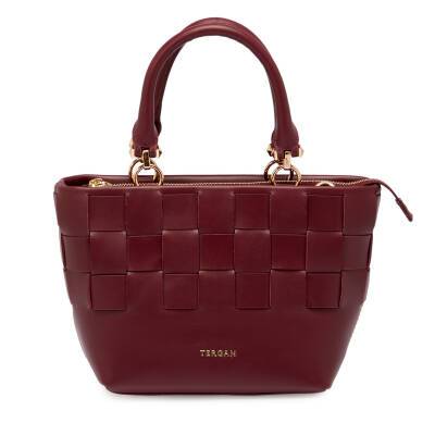 Bordo Deri Kadın El Çantası - S25Y1BC80408-X31 - 1