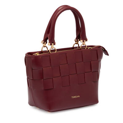 Bordo Deri Kadın El Çantası - S25Y1BC80408-X31 - 2