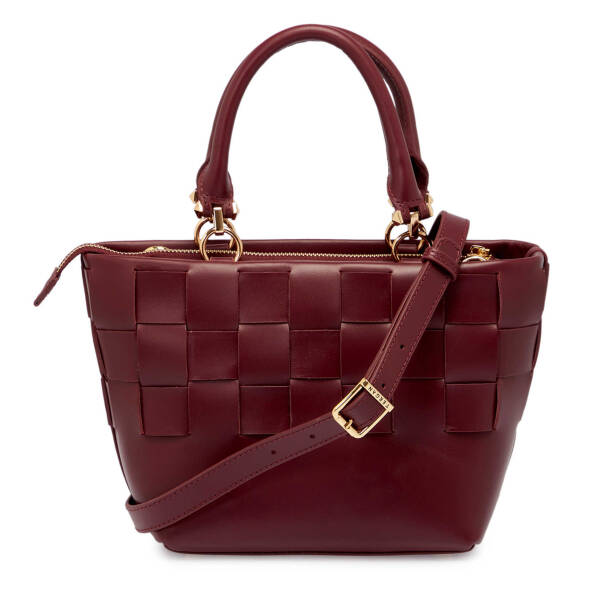 Bordo Deri Kadın El Çantası - S25Y1BC80408-X31 - 3