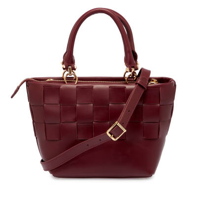 Bordo Deri Kadın El Çantası - S25Y1BC80408-X31 - 3