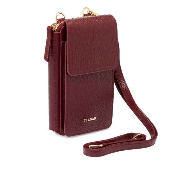 Bordo Deri Kadın El Çantası - S25Y1BC80438-M71 - 2