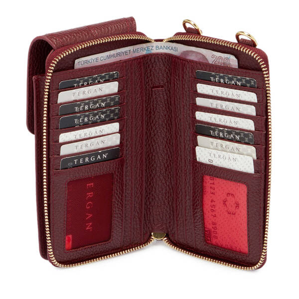 Bordo Deri Kadın El Çantası - S25Y1BC80438-M71 - 4