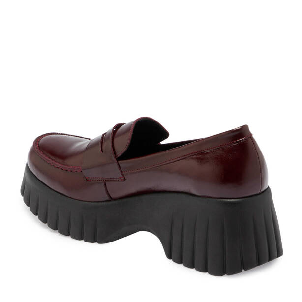 Bordo Deri Kadın Loafer - K24S1AY67691-F14 - 2