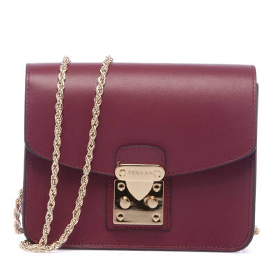 Bordo Deri Kadın Omuz Çantası - S24K1BC78972-X31 