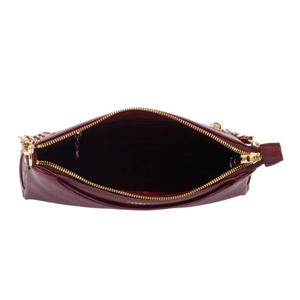 Bordo Deri Kadın Omuz Çantası - S25K1BC79149-M71 - 4