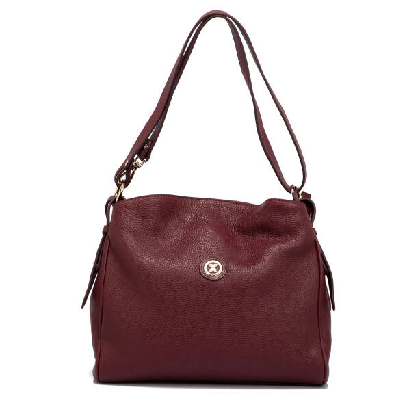 Bordo Deri Kadın Omuz Çantası - S25K1BC79450-M71 