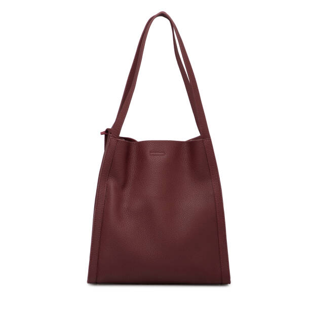 Bordo Deri Kadın Omuz Çantası - S25K1BC80491-U4C - 3