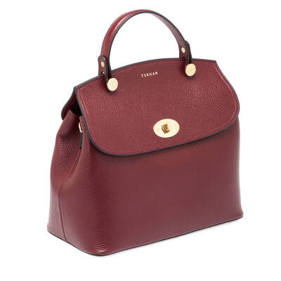 Bordo Deri Kadın Omuz Çantası - S25Y1BC79121-M71 - 2