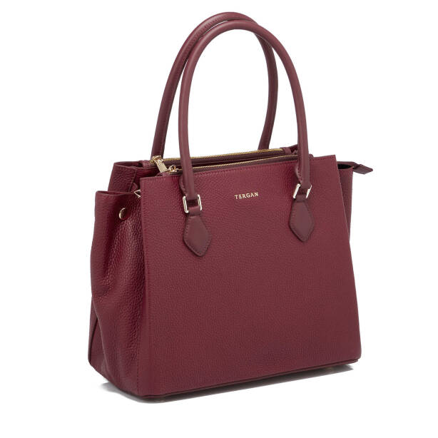 Bordo Deri Kadın Omuz Çantası - S25Y1BC79483-D8M - Tergan
