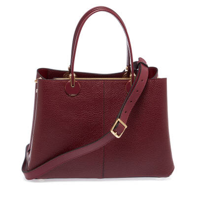 Bordo Deri Kadın Omuz Çantası - S25Y1BC80150-D8M - 3