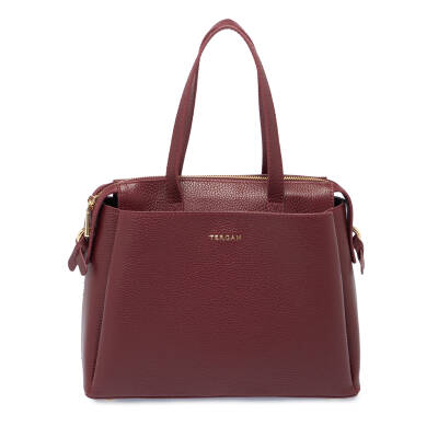 Bordo Deri Kadın Omuz Çantası - S25Y1BC80355-M71 