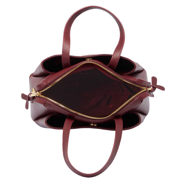 Bordo Deri Kadın Omuz Çantası - S25Y1BC80355-M71 - 4