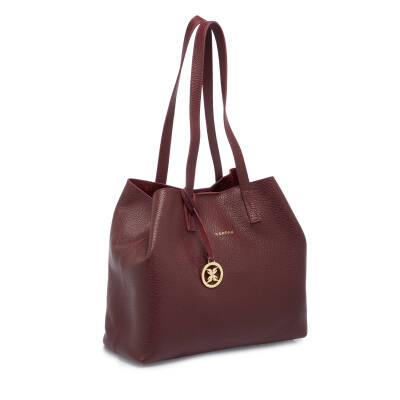 Bordo Deri Kadın Omuz Çantası - S25Y1BC80429-M71 - 2