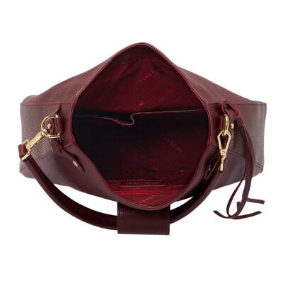 Bordo Deri Kadın Omuz Çantası - S25Y1BC80433-M71 - 4
