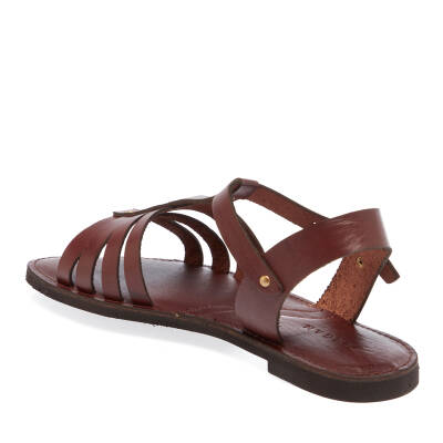 Bordo Deri Kadın Sandalet - K24Y1SN67276-I51 - 2