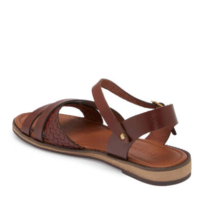 Bordo Deri Kadın Sandalet - K25Y1SN68069-I51 - 2