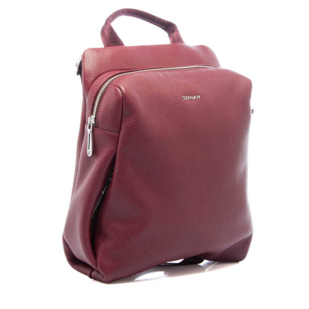 Bordo Deri Kadın Sırt Çantası - S1SR00079384-M71 - 2