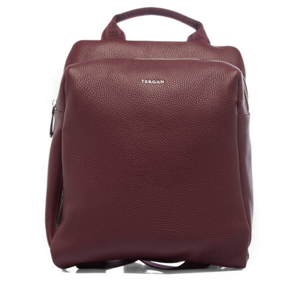 Bordo Hakiki Deri Kadın Sırt Çantası - S1SR00079384-M71 - 1